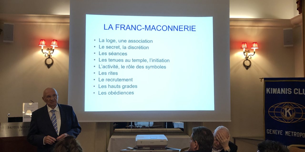 Conférence de Monsieur Etienne Dufour sur la Franc-Maçonnerie